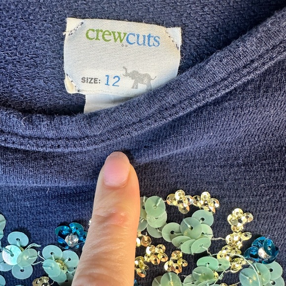 Crewcuts Navy Blue Kids Sweatshirt with Heart Design - Blue Valentine 💌 - Picture 2 of 7